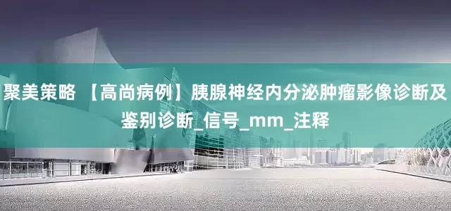 聚美策略 【高尚病例】胰腺神经内分泌肿瘤影像诊断及鉴别诊断_信号_mm_注释